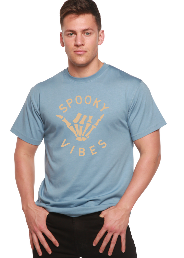 Spooky Vibes Graphic Bamboo T-Shirt infinity blue