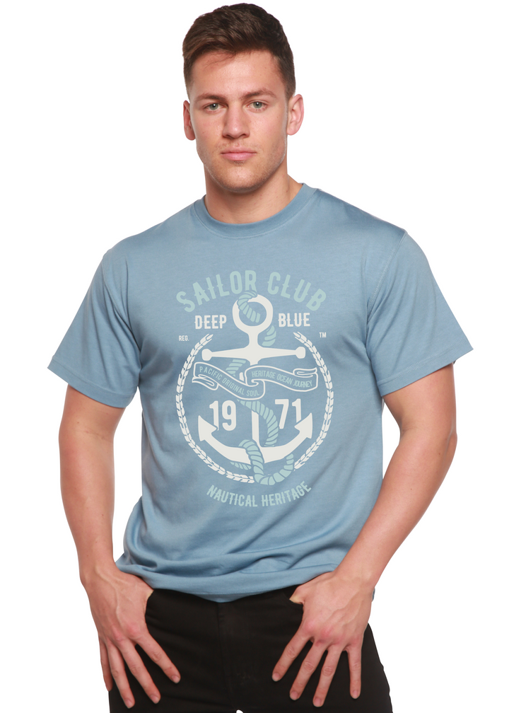 Sailor Club men's bamboo tshirt infinity blue
