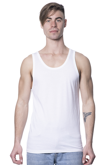 Men's USA Made Bamboo Viscose Organic Cotton Tank Top