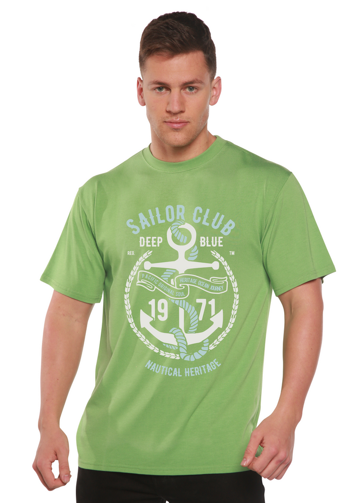 Sailor Club men's bamboo tshirt green tea