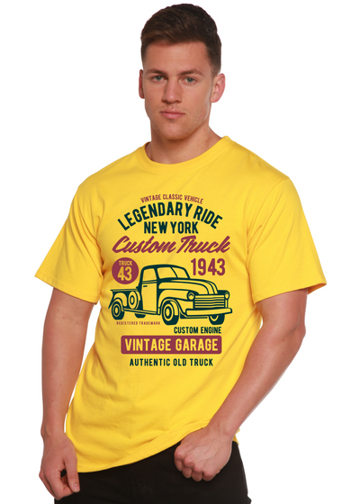 Legendary Ride custom Truck men's bamboo tshirt lemon chrome