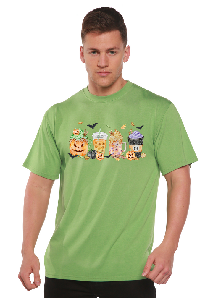 Happy Halloween Graphic Bamboo T-Shirt green tea