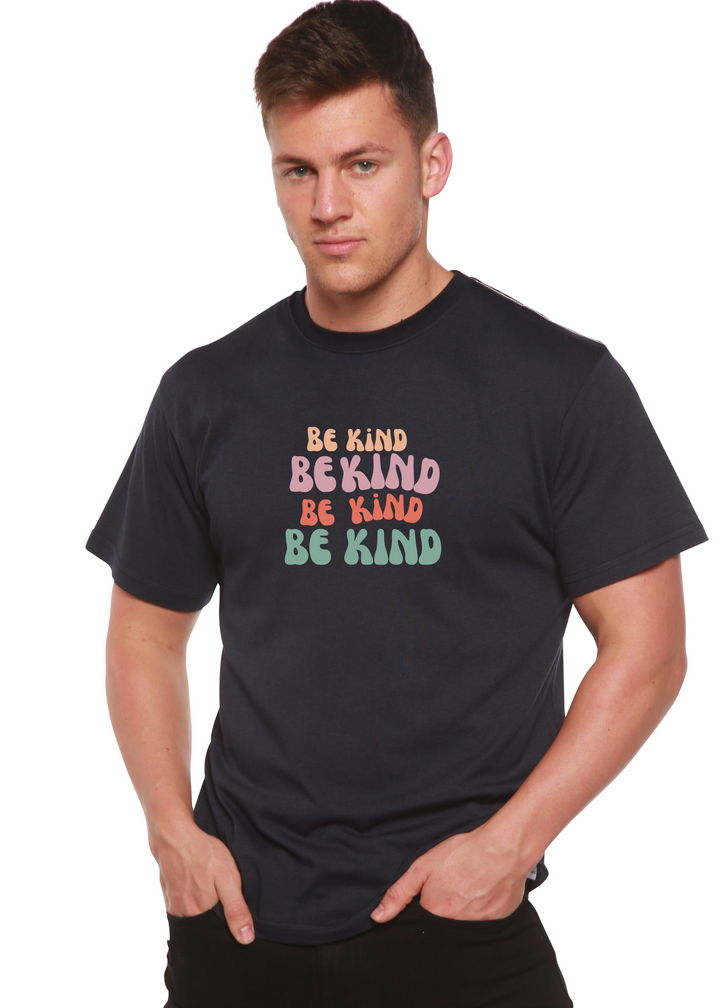 Be Kind Graphic Bamboo T-Shirt navy blue