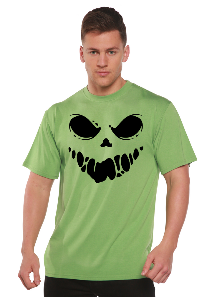 Halloween Boo Graphic Bamboo T-Shirt green tea