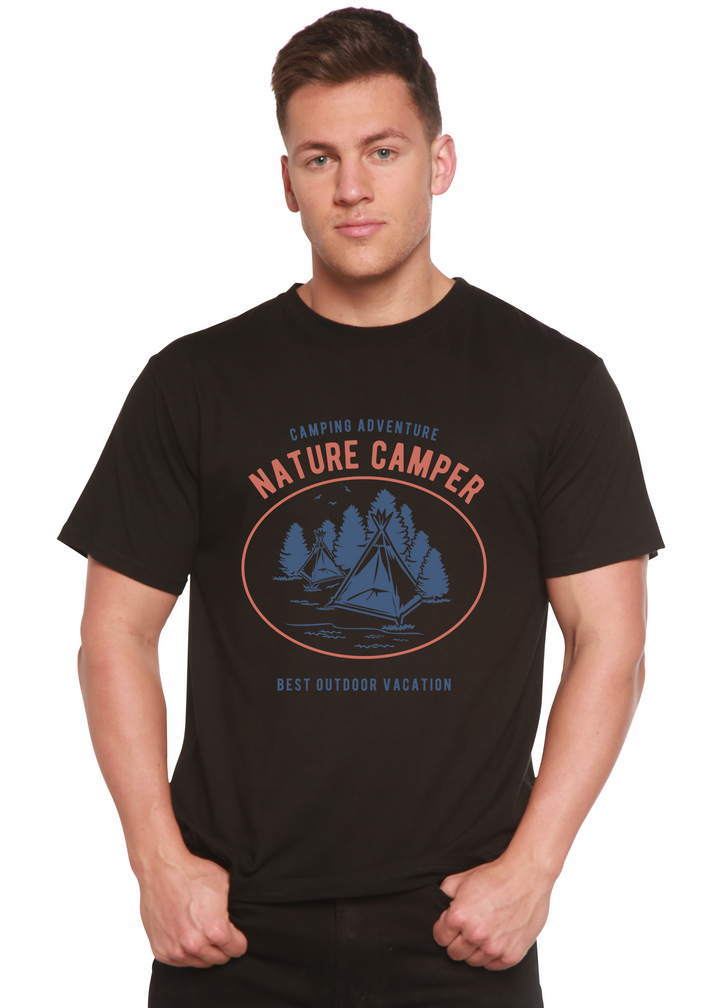 Nature Camper men's bamboo tshirt black