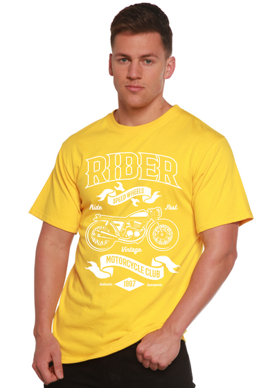 Rider men's bamboo tshirt lemon chrome