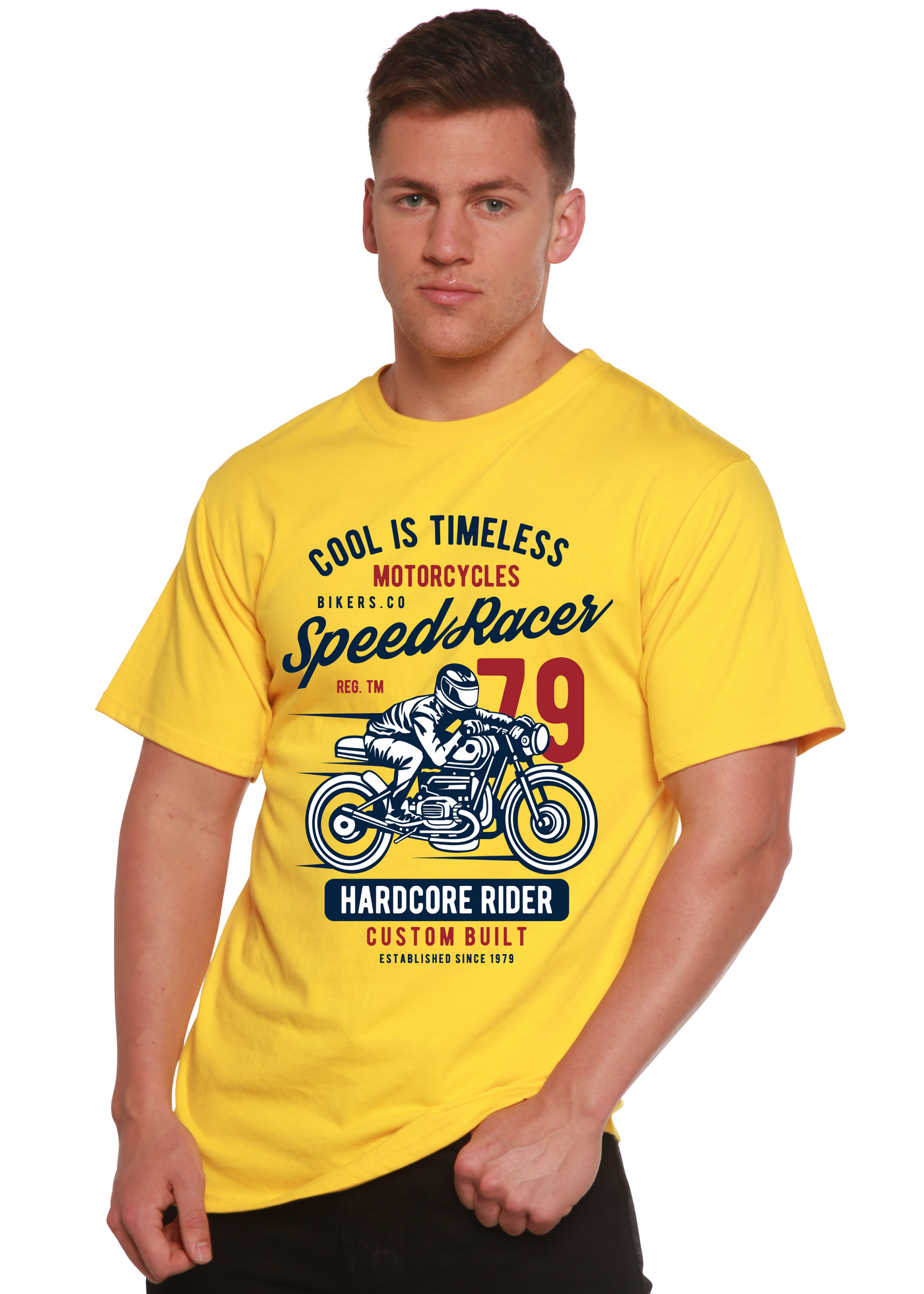 Speed Racer men's bamboo tshirt lemon chrome
