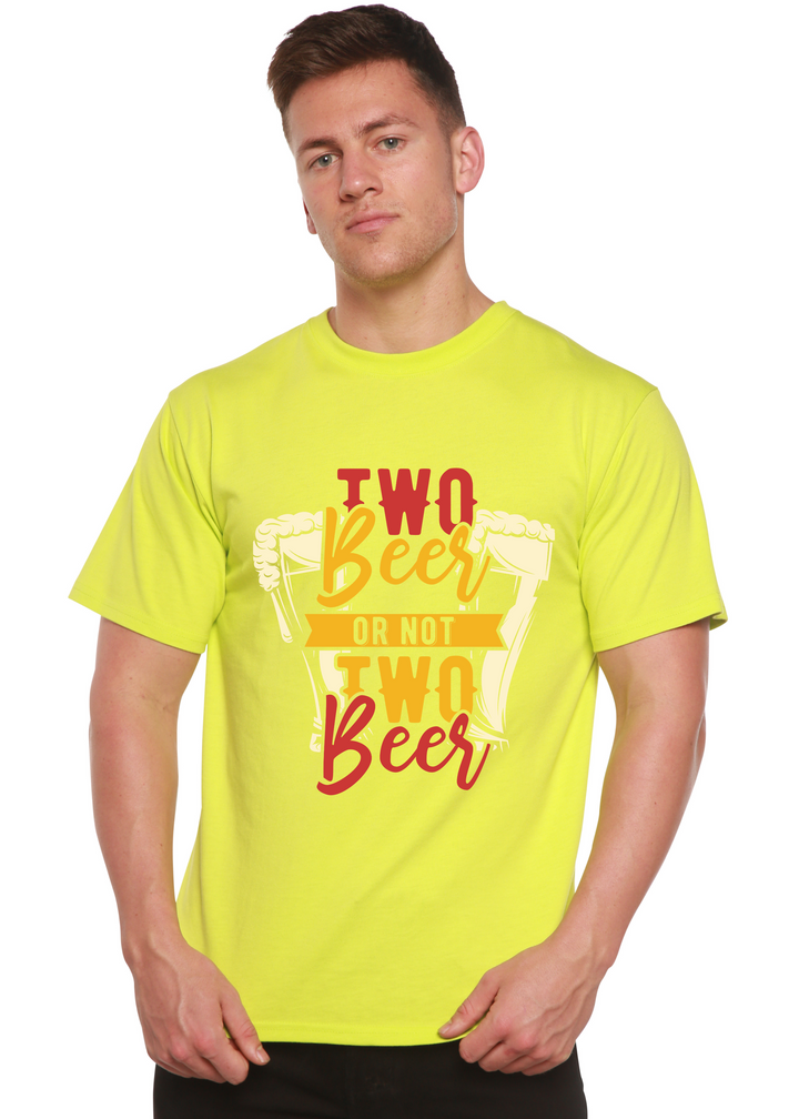 Two Beer men's bamboo tshirt lime punch