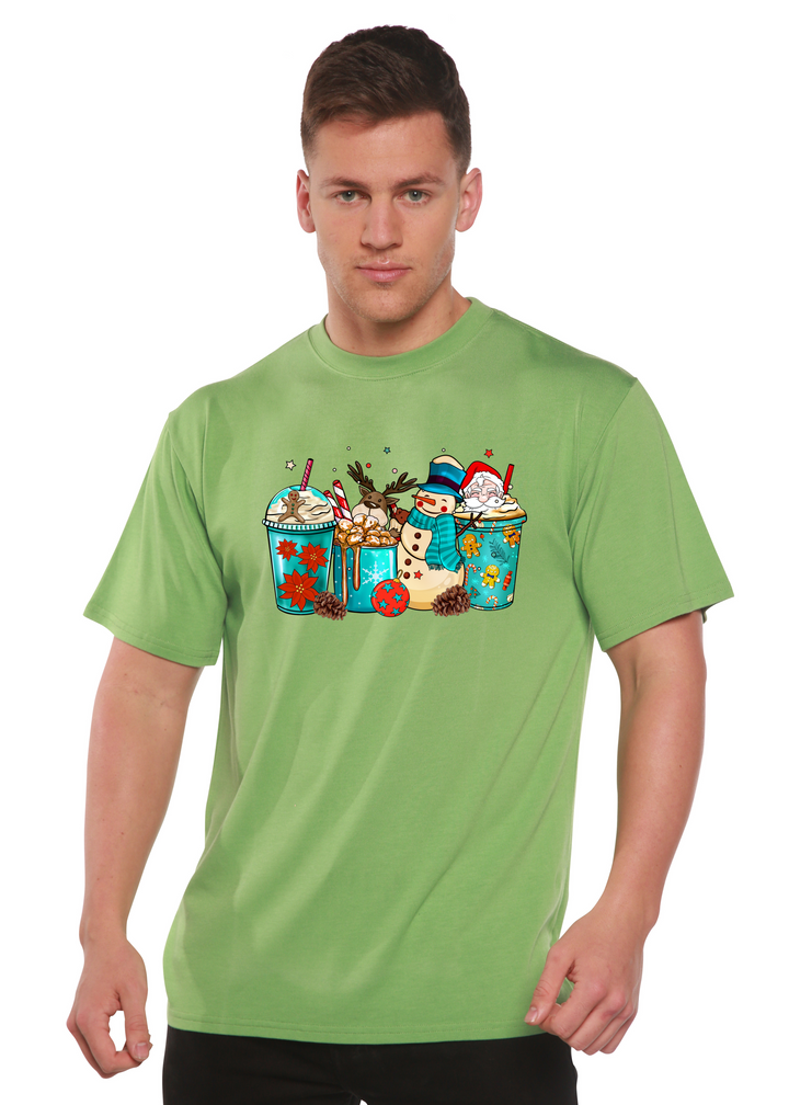 Funny Ugly Sweater Christmas Unisex Graphic Bamboo T-Shirt green tea