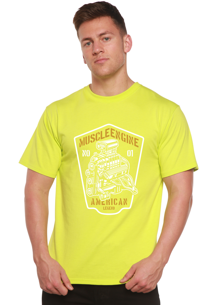 Muscle Engine men's bamboo tshirt lime punch