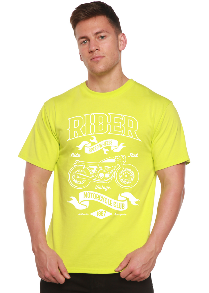 Rider men's bamboo tshirt lime punch