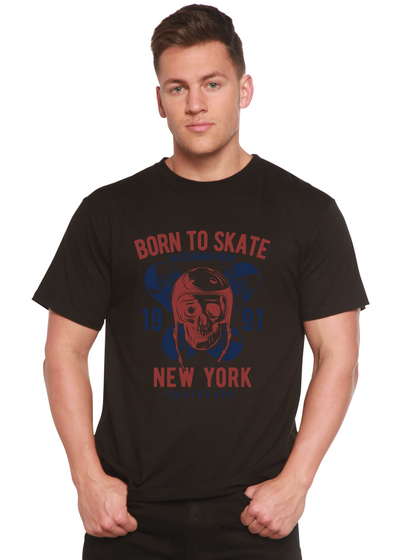 Born To Skate 1991 New York men's bamboo tshirt black
