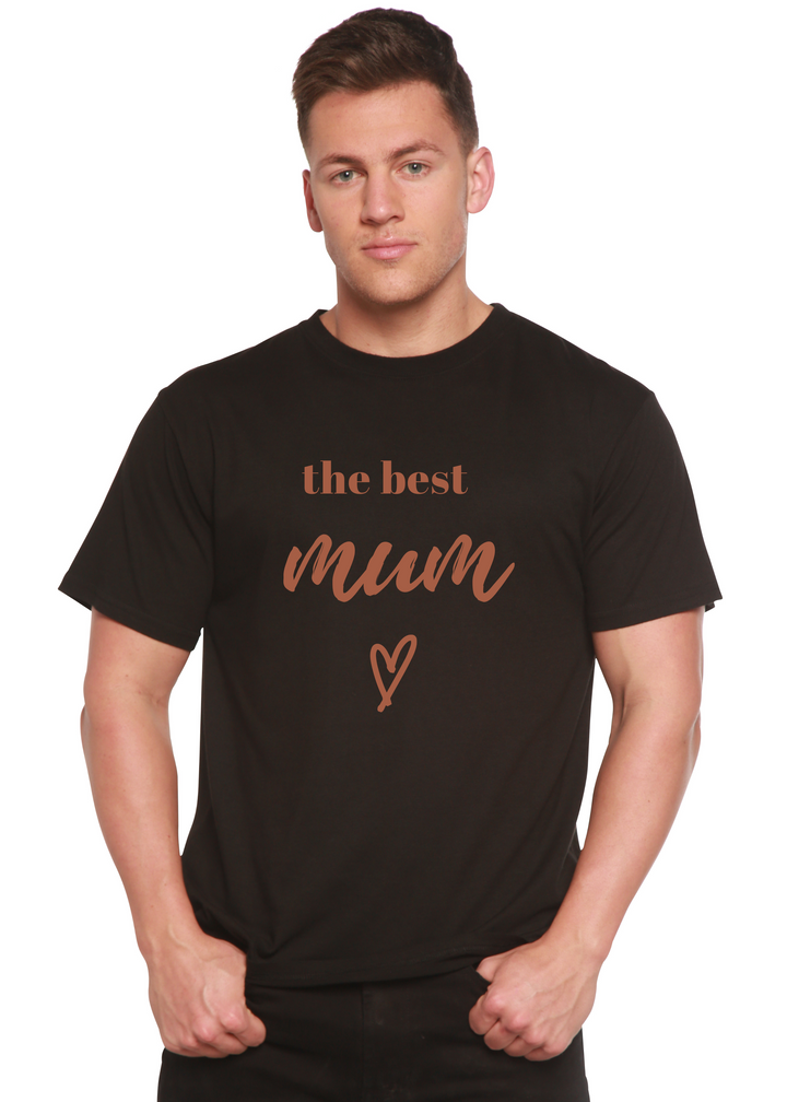 The Best Mum Unisex Graphic Bamboo T-Shirt black