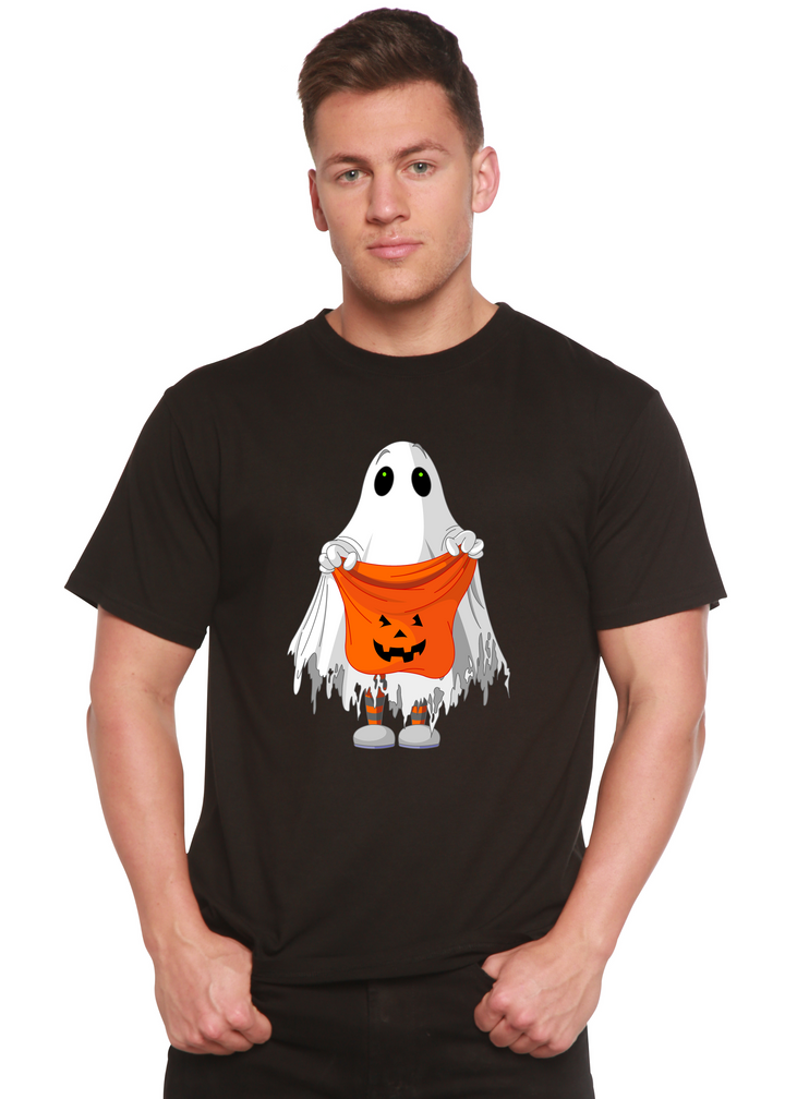 Boo Halloween Graphic Bamboo T-Shirt black