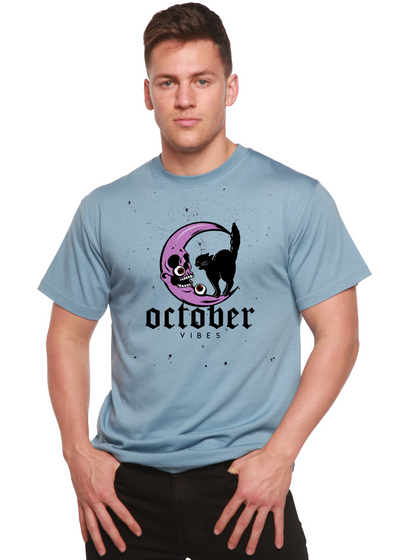 October Vibes Men's Bamboo Viscose/Organic Cotton Short Sleeve Graphic T-Shirt