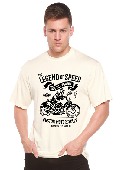 The Legend of Speed men's bamboo tshirt white