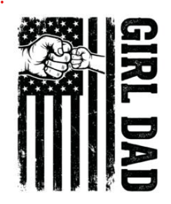 Girl Dad Flag Unisex Bamboo/Cotton Graphic T-Shirt