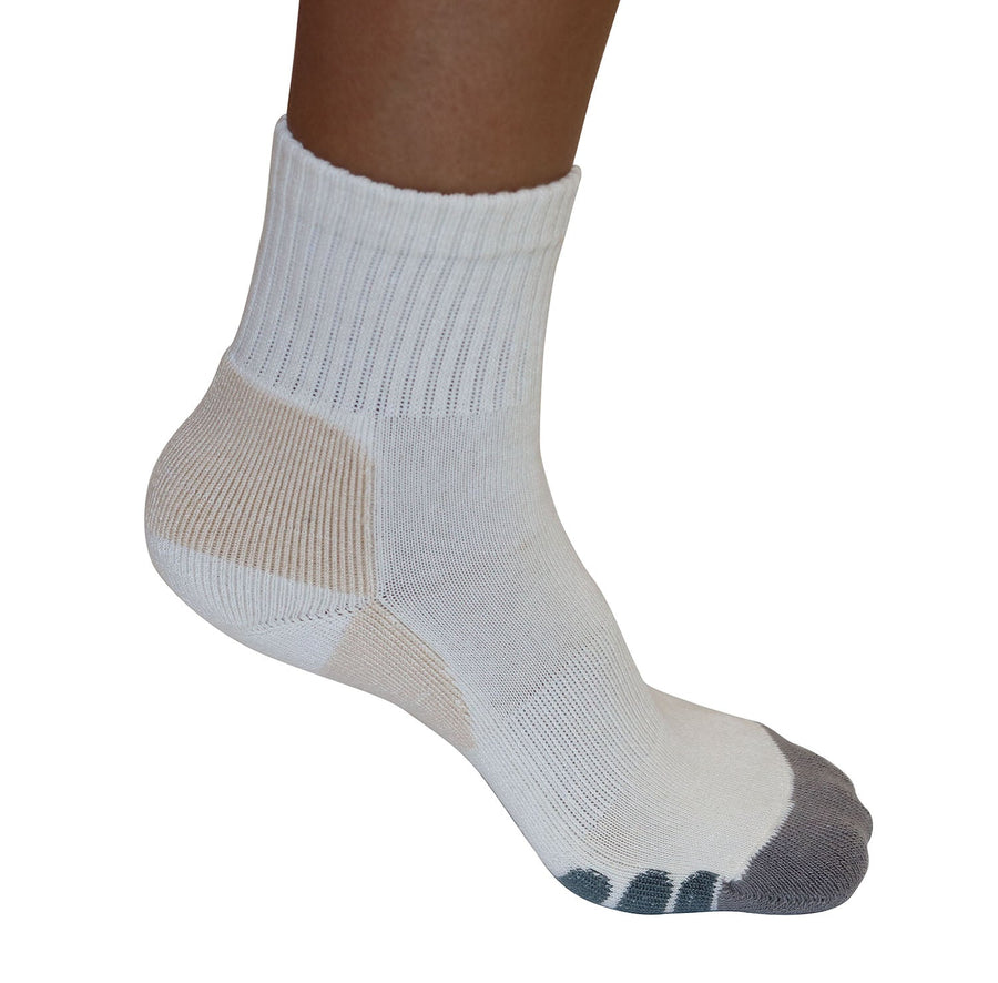 No Look Anklet Bamboo Viscose Socks Unisex Natural Color - 12-pack main image 1