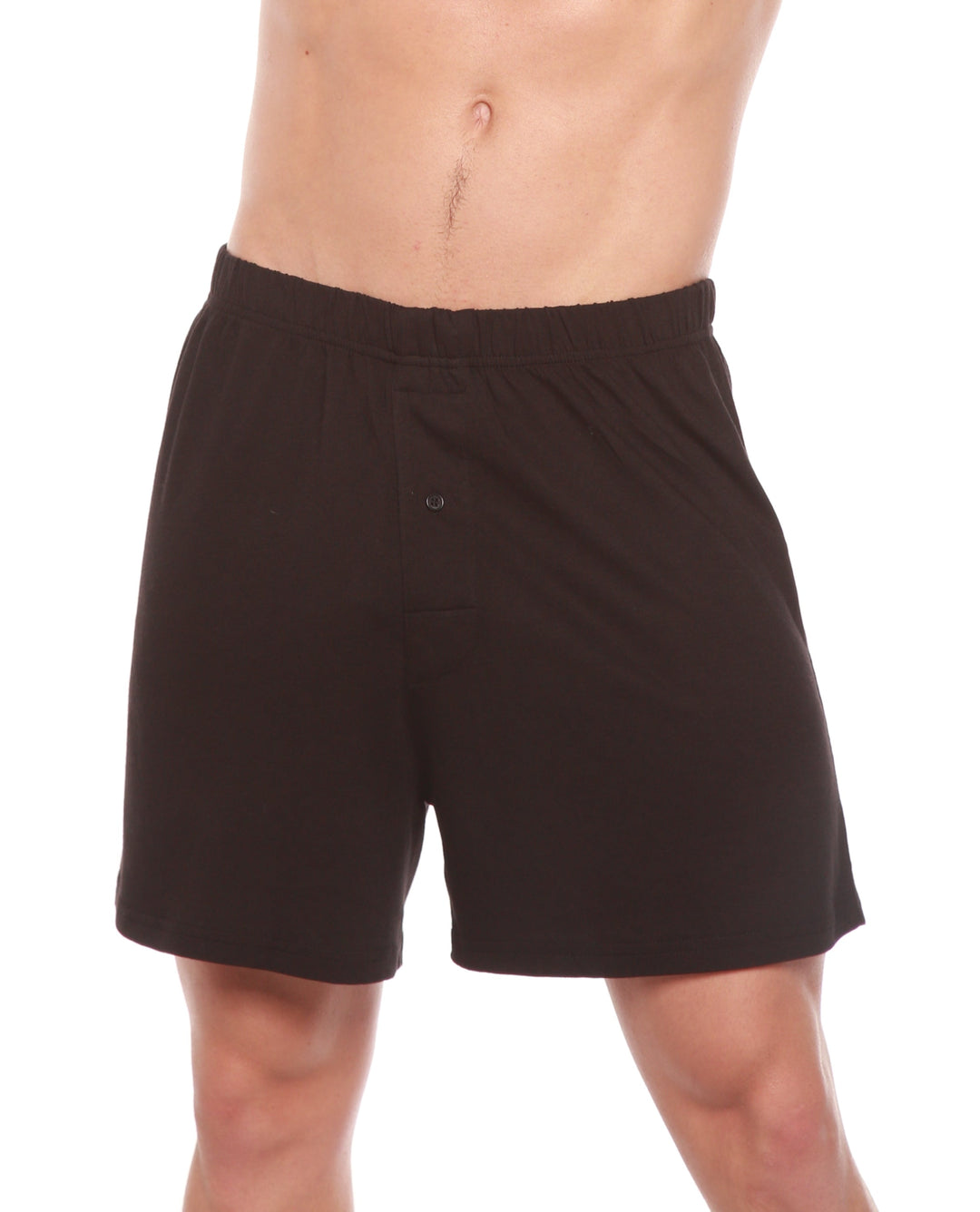 Men's Bamboo Viscose/Cotton Boxer Style Underwear Black Color - 5-pack