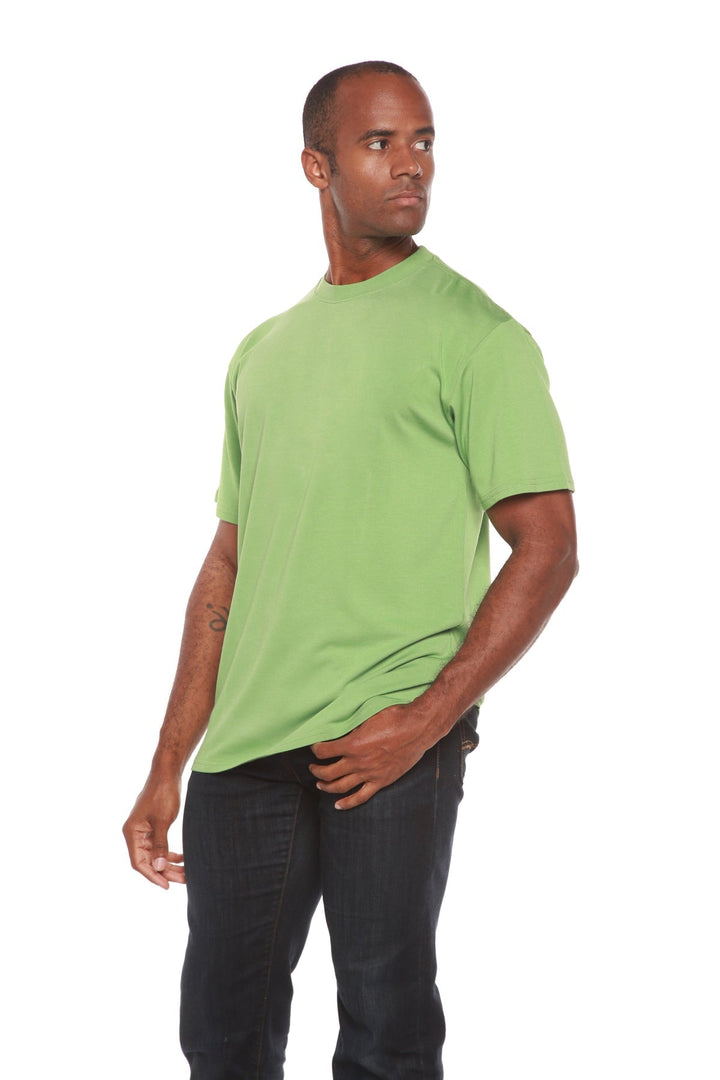 Clearance Men's Bamboo Short Sleeve Contrast Stitch T-Shirt