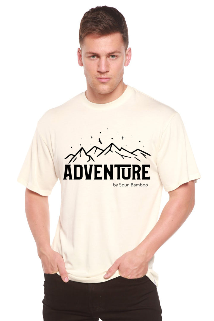Adventure Printed Men's Bamboo Viscose/Organic Cotton Short Sleeve T-Shirt - Spun Bamboo