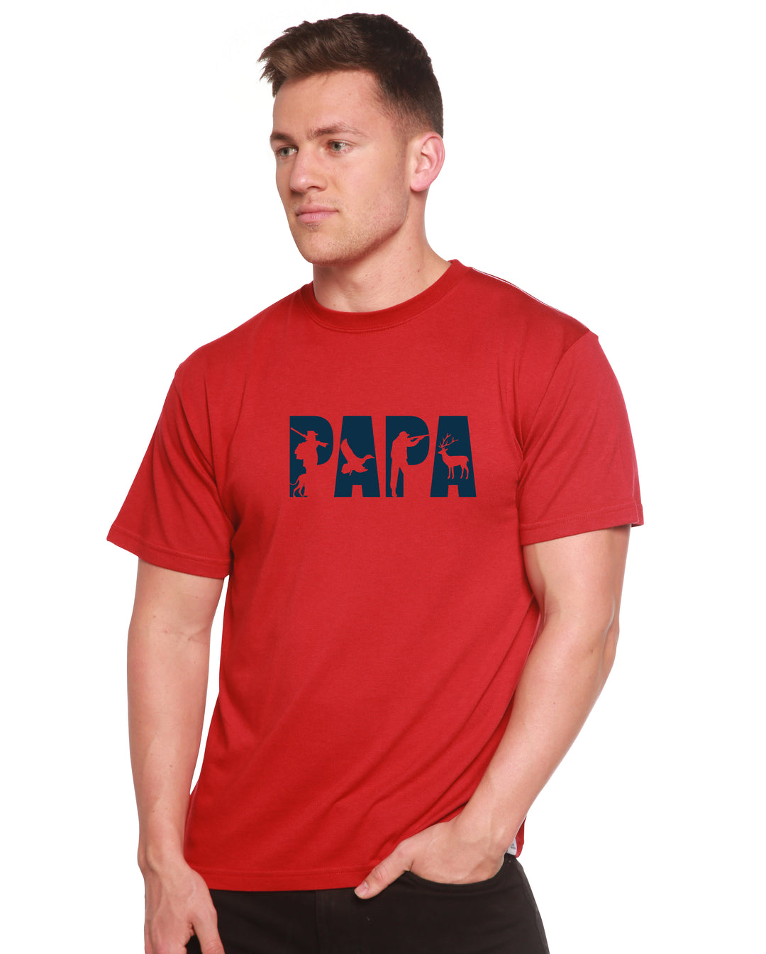 PAPA Men’s Bamboo Viscose/Organic Cotton Short Sleeve Graphic T
