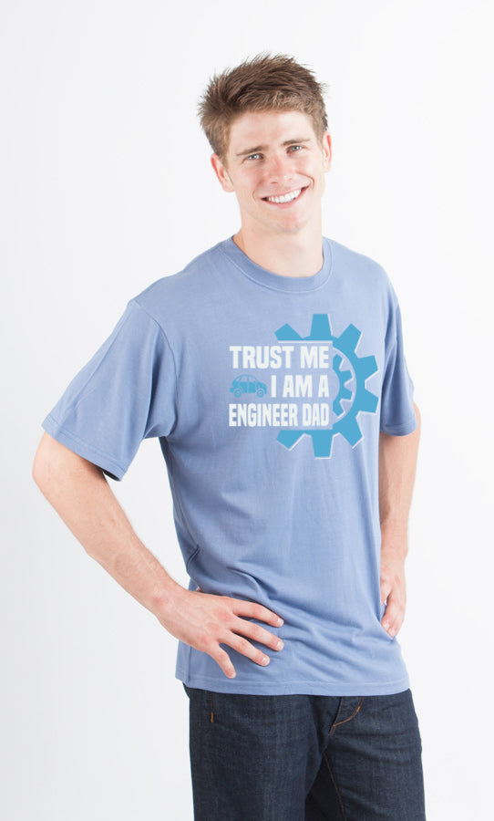 Trust Me I'm a Engineer Dad Men's Bamboo Viscose/Organic Cotton Short Sleeve T-Shirt - Spun Bamboo
