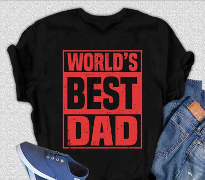 World's Best Dad Men's Bamboo Viscose/Organic Cotton Short Sleeve T-Shirt - Spun Bamboo