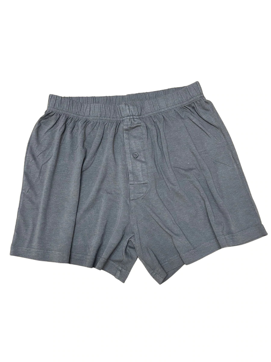 Men's Bamboo Underwear Set - Tank Top + Boxers in Charcoal Grey Color