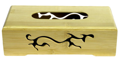 Bamboo Tissue Box - Spun Bamboo