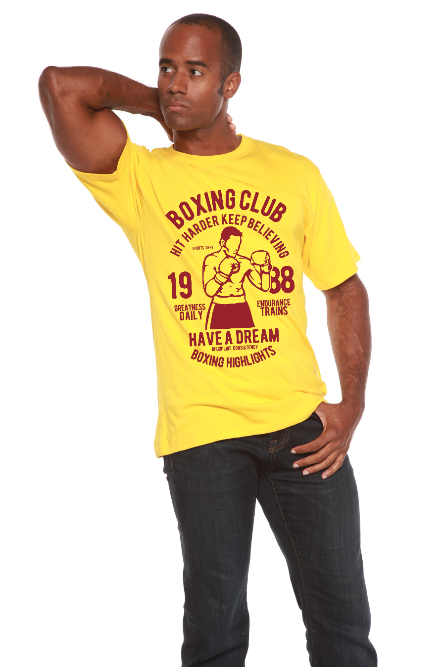 Boxing Club Men's Bamboo Viscose/Organic Cotton Short Sleeve T-Shirt - Spun Bamboo