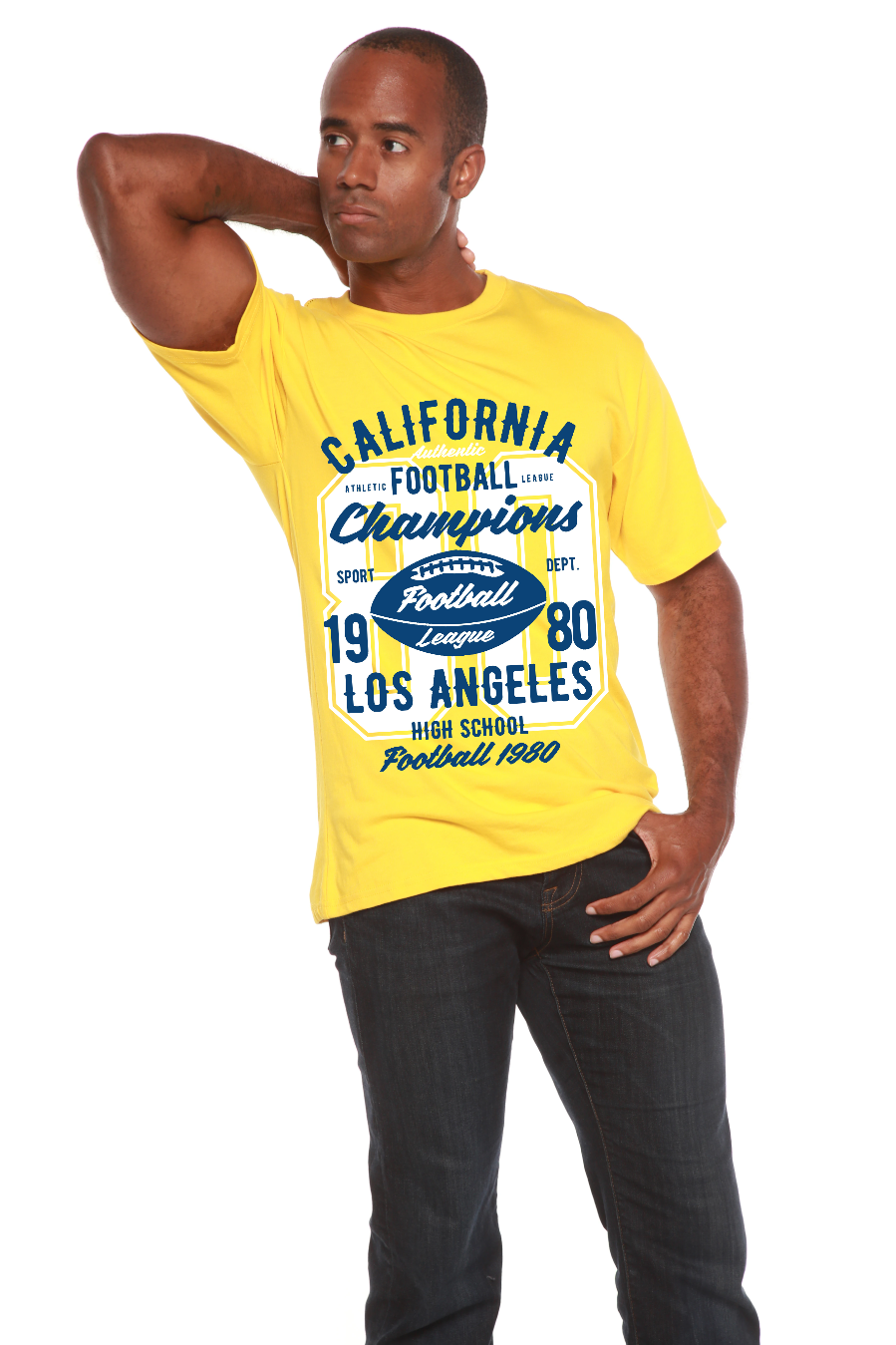 California Football Men's Bamboo Viscose/Organic Cotton Short Sleeve T-Shirt - Spun Bamboo