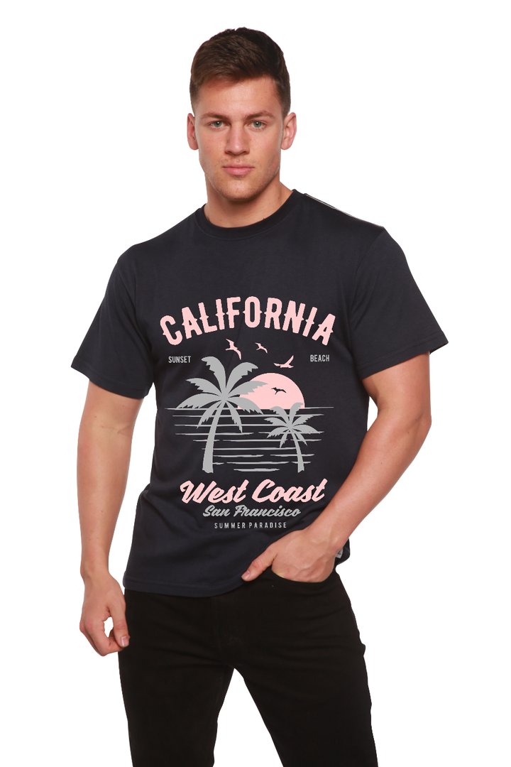 California West Coast Men's Bamboo Viscose/Organic Cotton Short Sleeve T-Shirt - Spun Bamboo
