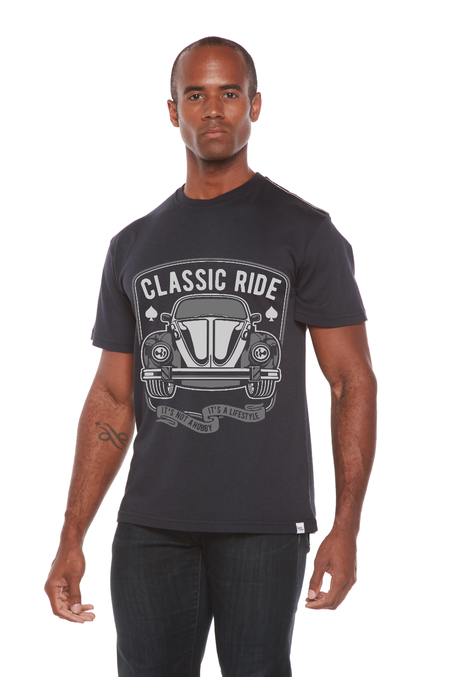 Classic Ride Men's Bamboo Viscose/Organic Cotton Short Sleeve T-Shirt - Spun Bamboo