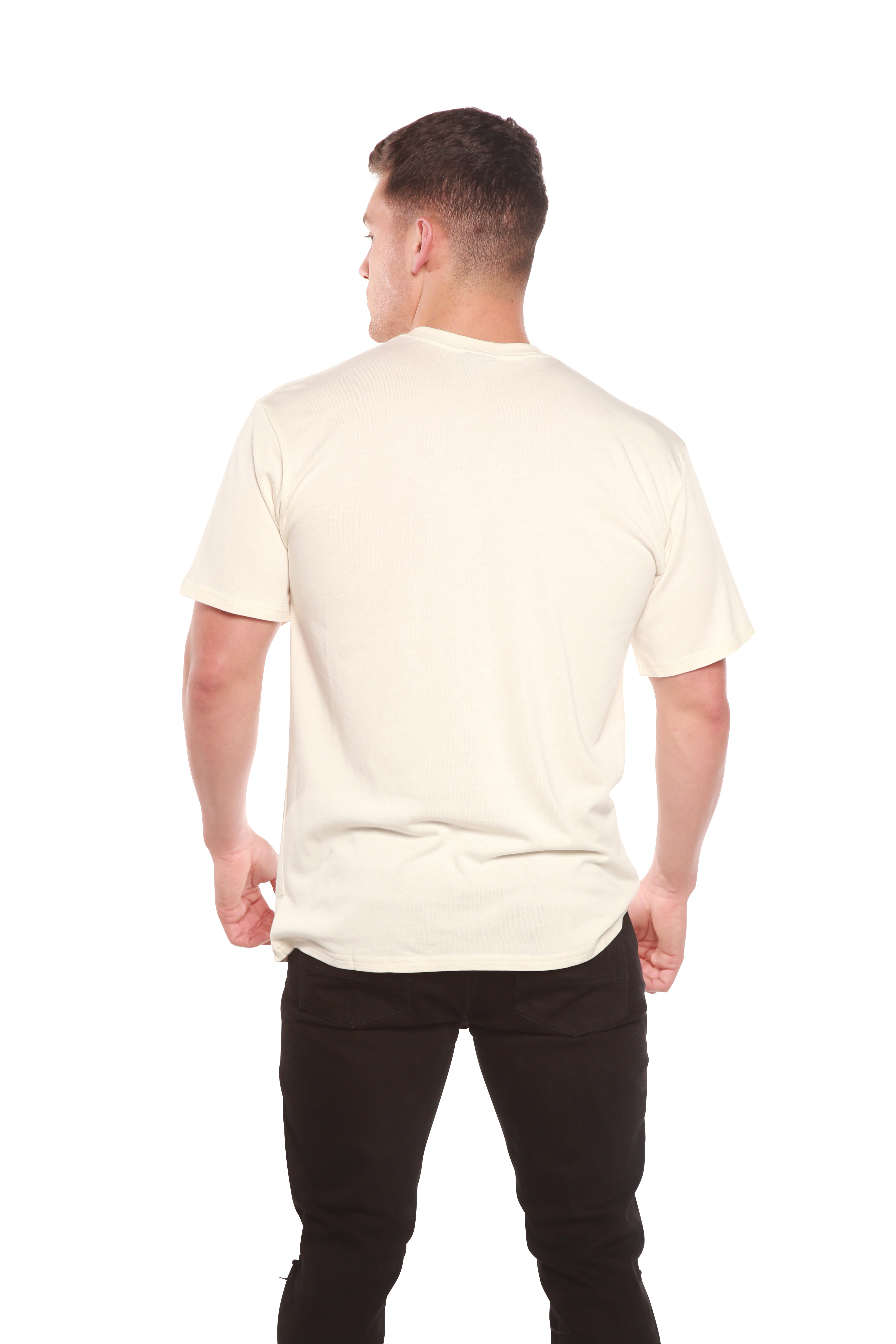 Custom Printed Men's Bamboo/Cotton Short Sleeve T-Shirt
