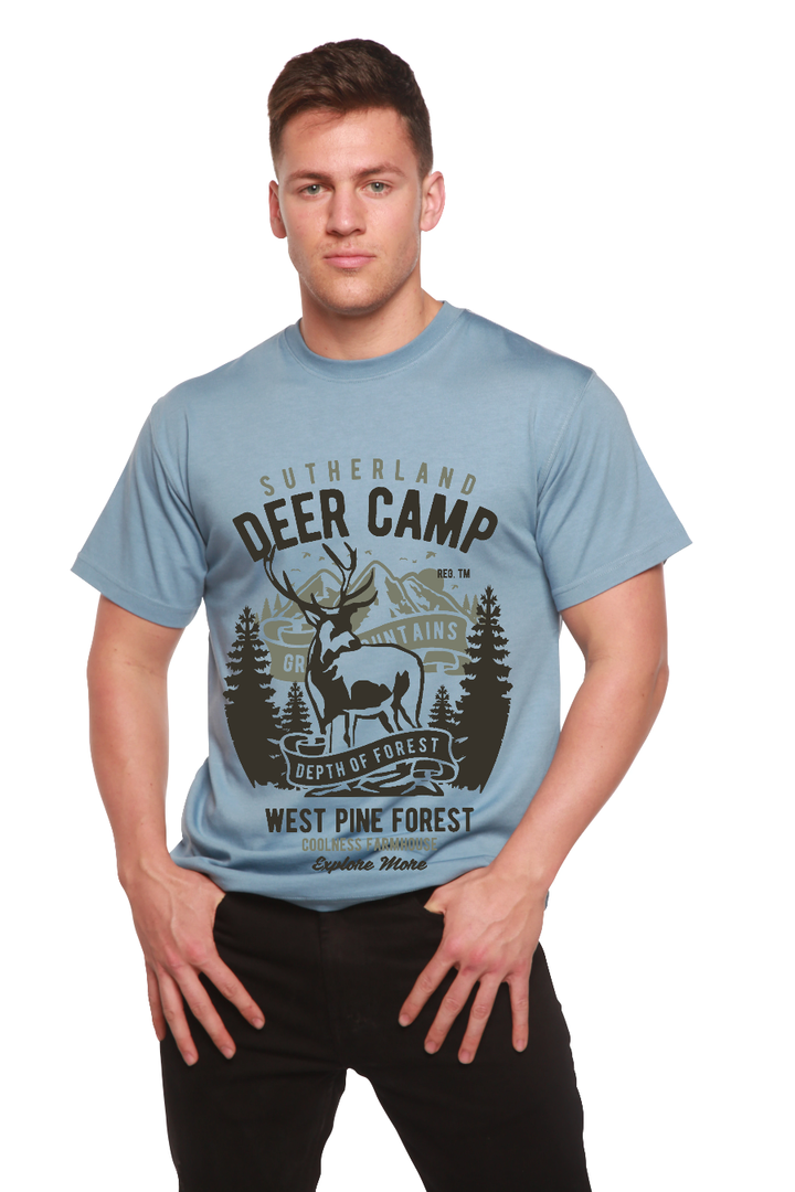 Deer Camp Men's Bamboo Viscose/Organic Cotton Short Sleeve T-Shirt - Spun Bamboo