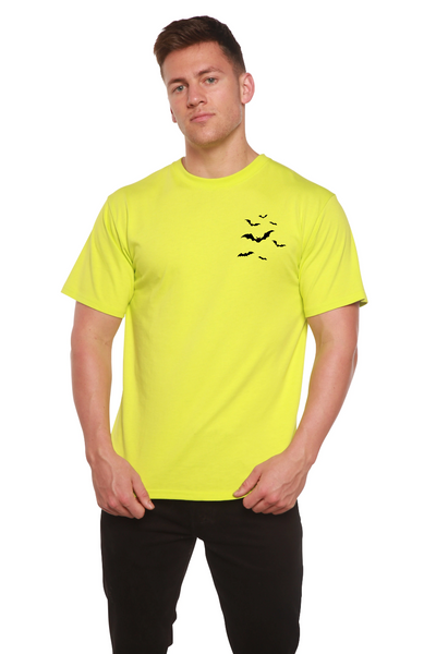 Halloween Bats Bamboo Viscose/Organic Cotton Short Sleeve Printed T-Shirt