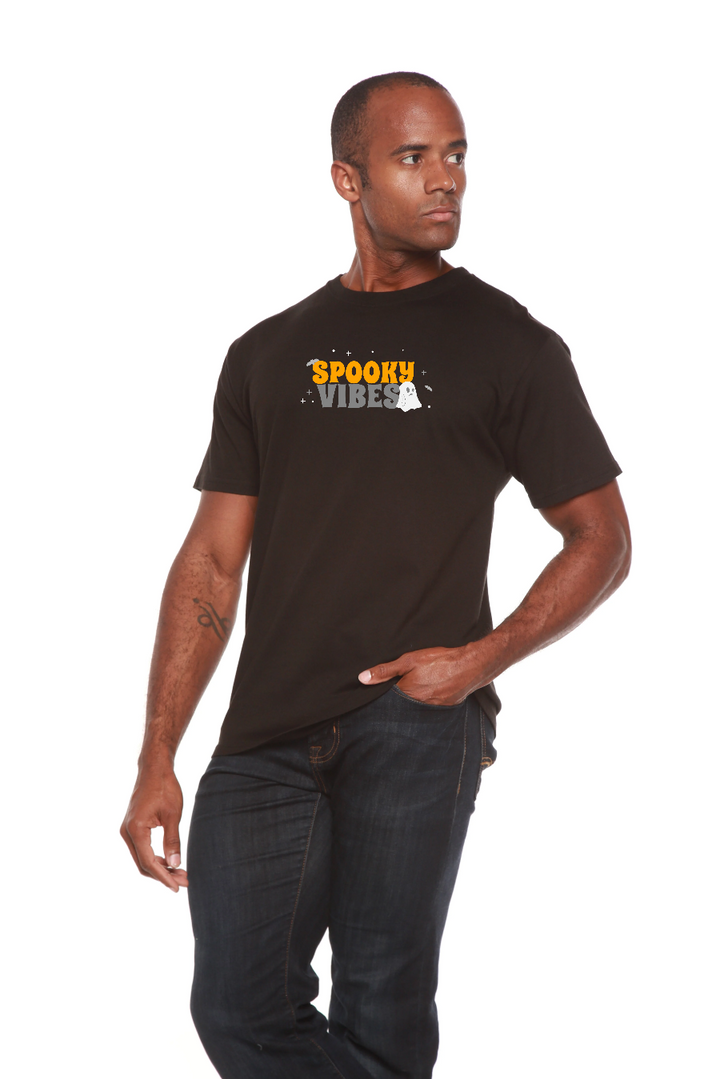 Spooky Vibes Bamboo Viscose/Organic Cotton Short Sleeve Printed T-Shirt