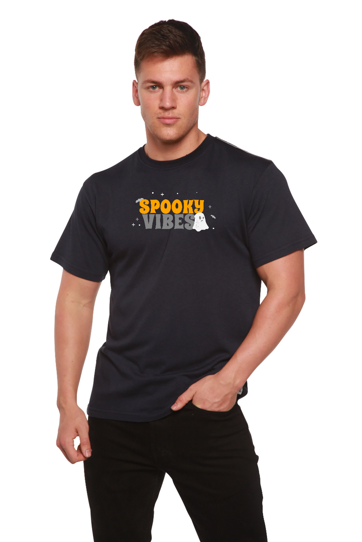 Spooky Vibes Bamboo Viscose/Organic Cotton Short Sleeve Printed T-Shirt