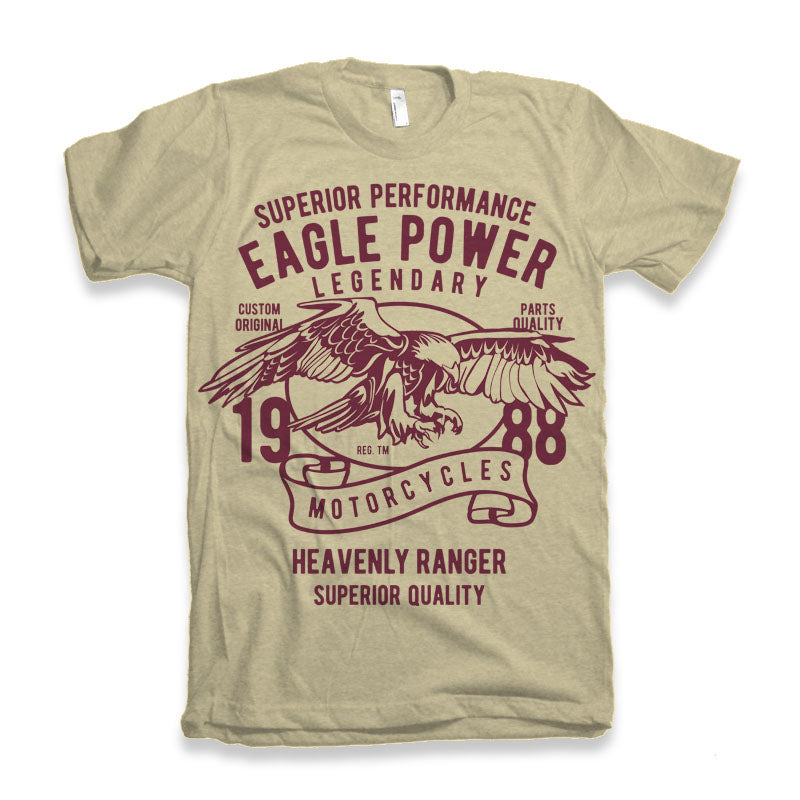 Eagle Power Men's Bamboo Viscose/Organic Cotton Short Sleeve T-Shirt - Spun Bamboo