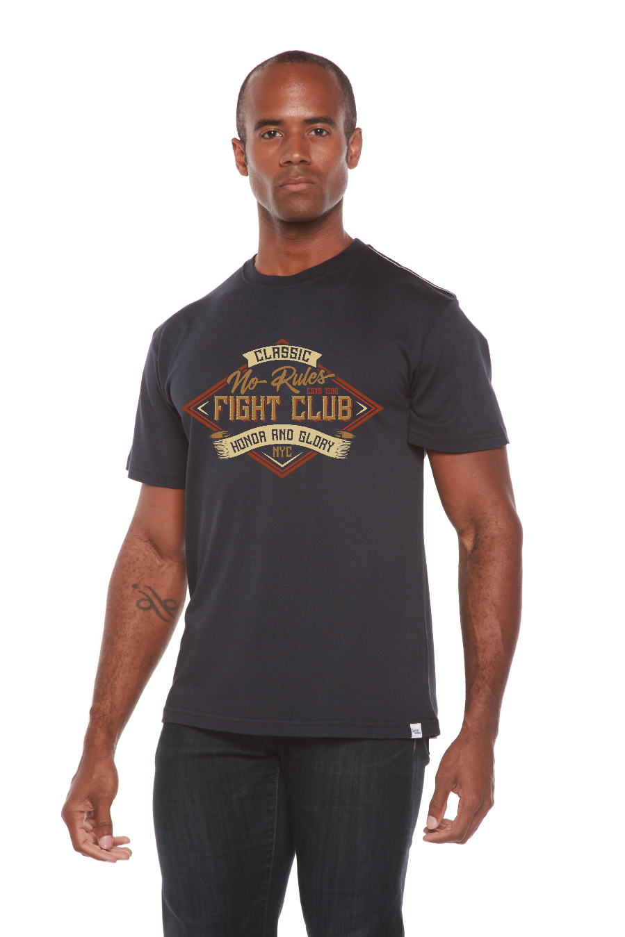 Fight Club Men's Bamboo Viscose/Organic Cotton Short Sleeve T-Shirt - Spun Bamboo