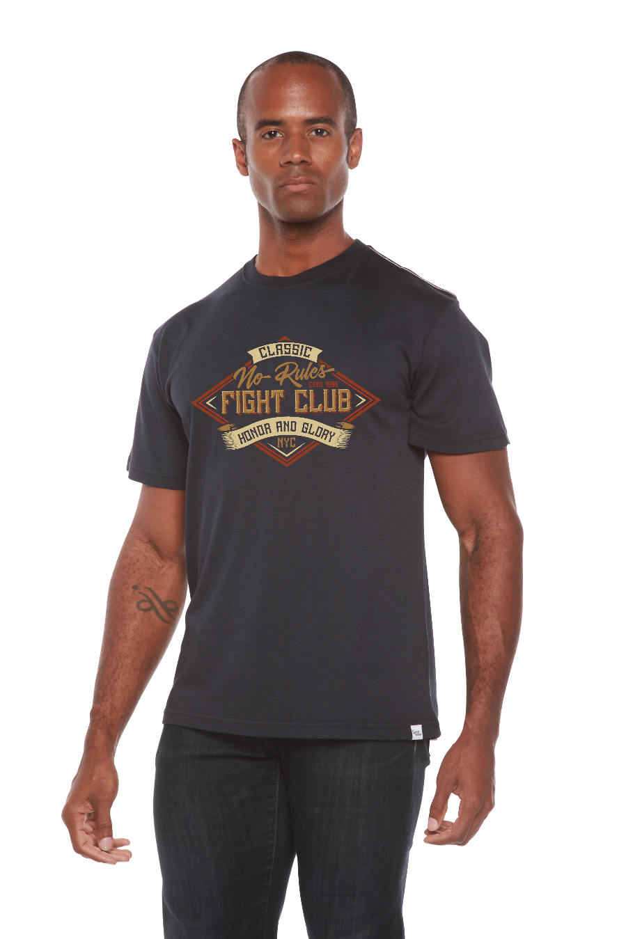 Fight Club Men's Bamboo Viscose/Organic Cotton Short Sleeve T-Shirt - Spun Bamboo