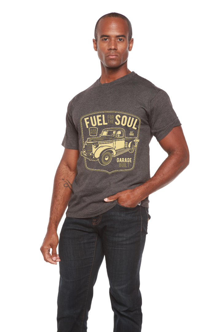 Fuel For The Soul Men's Bamboo Viscose/Organic Cotton Short Sleeve T-Shirt - Spun Bamboo