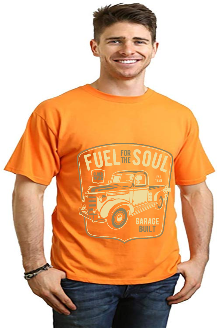 Fuel For The Soul Men's Bamboo Viscose/Organic Cotton Short Sleeve T-Shirt - Spun Bamboo