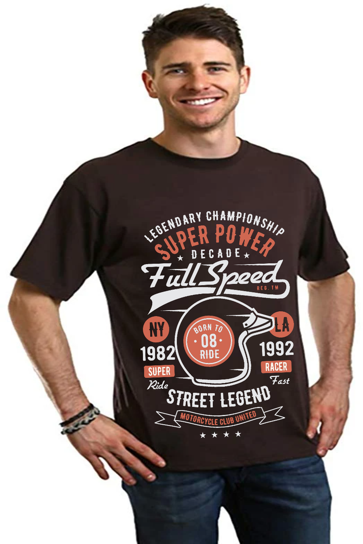 Full Speed Super Men's Bamboo Viscose/Organic Cotton Short Sleeve T-Shirt - Spun Bamboo