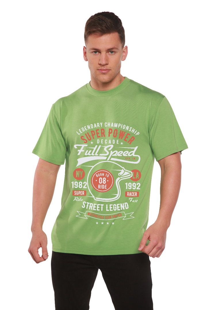 Full Speed Super Men's Bamboo Viscose/Organic Cotton Short Sleeve T-Shirt - Spun Bamboo