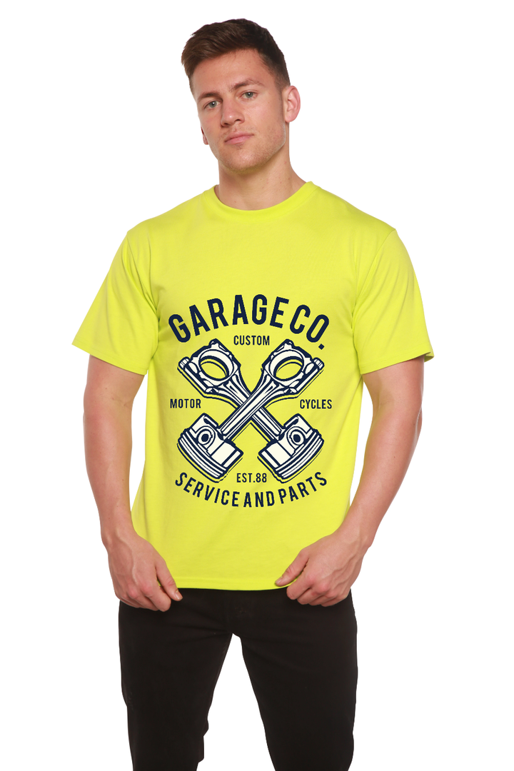 Garage Co Men's Bamboo Viscose/Organic Cotton Short Sleeve T-Shirt - Spun Bamboo