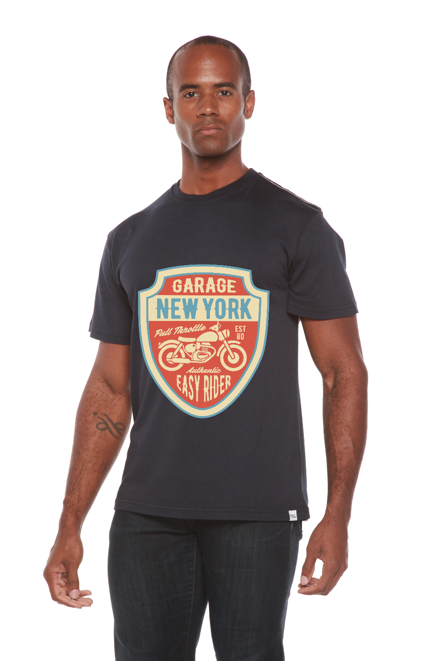 Garage New York Men's Bamboo Viscose/Organic Cotton Short Sleeve T-Shirt - Spun Bamboo