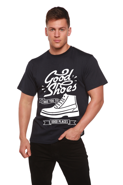 Good Shoes Men's Bamboo Viscose/Organic Cotton Short Sleeve T-Shirt - Spun Bamboo