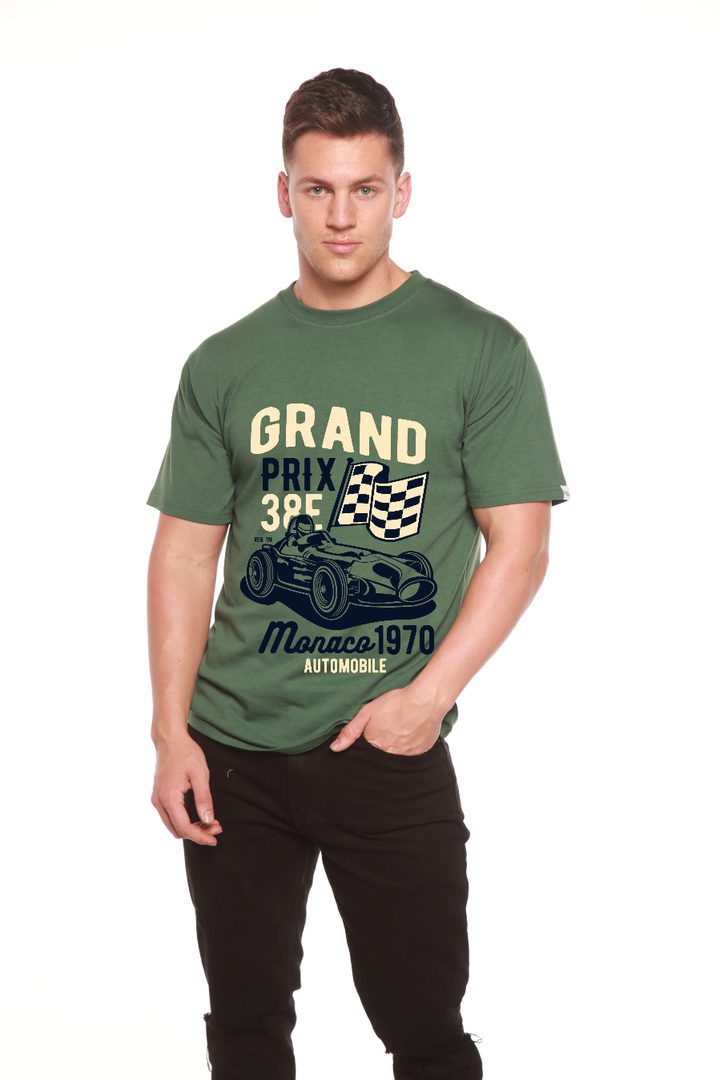Grand Prix Men's Bamboo Viscose/Organic Cotton Short Sleeve T-Shirt - Spun Bamboo